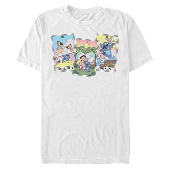 Mens Lilo & Stitch Family Tarot Cards T Shirt