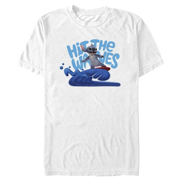 Mens Lilo & Stitch Hit The Waves T Shirt