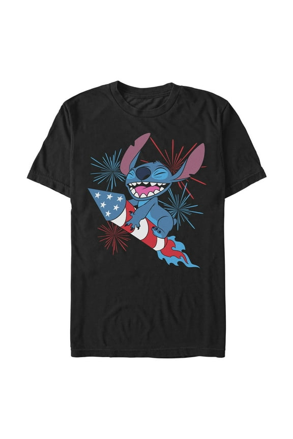 Mens Lilo & Stitch Ignite The Fireworks T Shirt