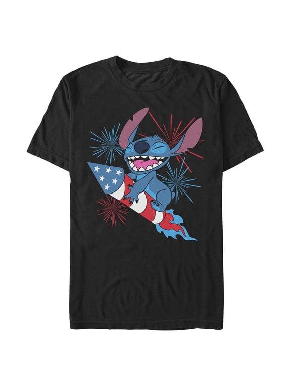 Mens Lilo & Stitch Ignite The Fireworks T Shirt