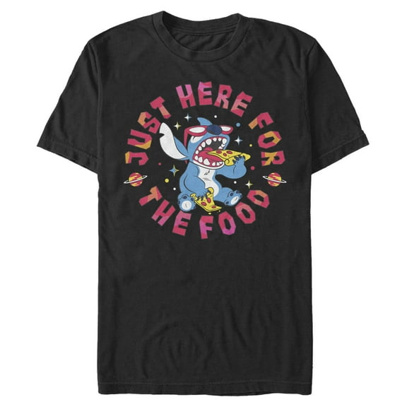 Mens Lilo & Stitch Just Here for the Food T Shirt