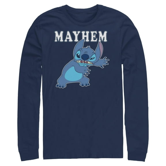 Mens Lilo & Stitch Mayhem Long Sleeve Shirt