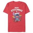 thumbnail image 1 of Mens Lilo & Stitch Merry Stitchmas Lights T Shirt, 1 of 5