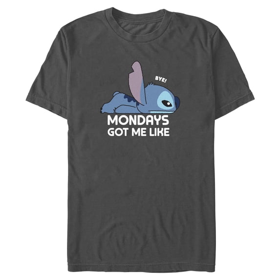 Mens Lilo & Stitch Mondays Got Me Like T Shirt