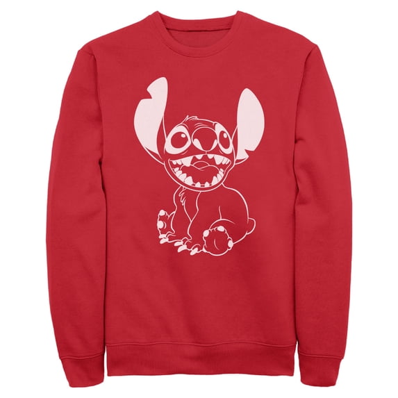 Mens Lilo & Stitch Negative Black and White Sweatshirt