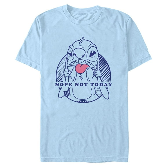 Mens Lilo & Stitch Nope Not Today Angry Stitch T Shirt