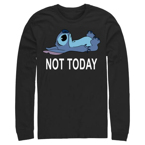 Mens Lilo & Stitch Not Today Long Sleeve Shirt