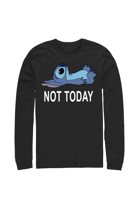 Mens Lilo & Stitch Not Today Long Sleeve Shirt