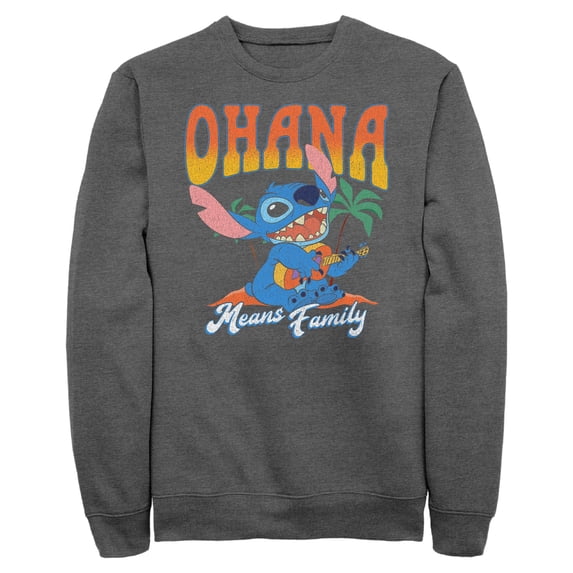 Mens Lilo & Stitch Ohana Guitar Sweatshirt