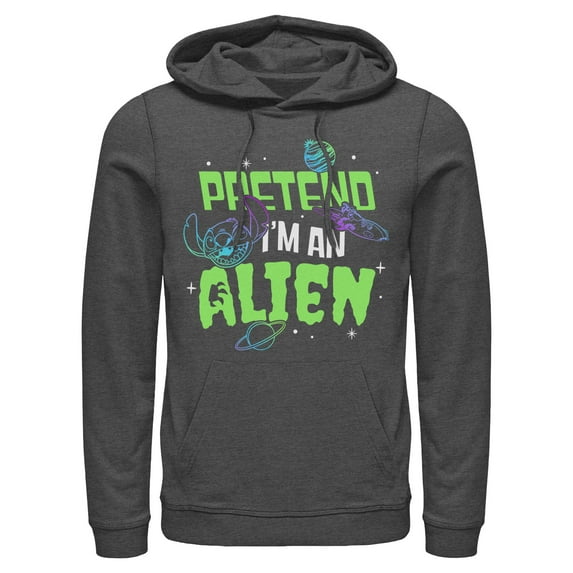 Mens Lilo & Stitch Pretend I'm An Alien Lightweight Hoodie