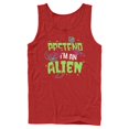 thumbnail image 1 of Mens Lilo & Stitch Pretend I'm An Alien Tank Top, 1 of 4