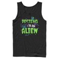 thumbnail image 1 of Mens Lilo & Stitch Pretend I'm An Alien Tank Top, 1 of 5