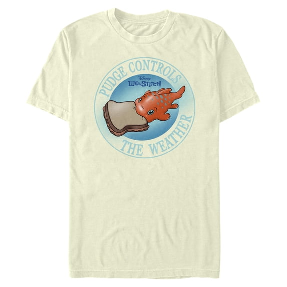 Mens Lilo & Stitch Pudge Controls the Weather T Shirt