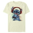 thumbnail image 1 of Mens Lilo & Stitch Red and Blue Gamer T Shirt, 1 of 4