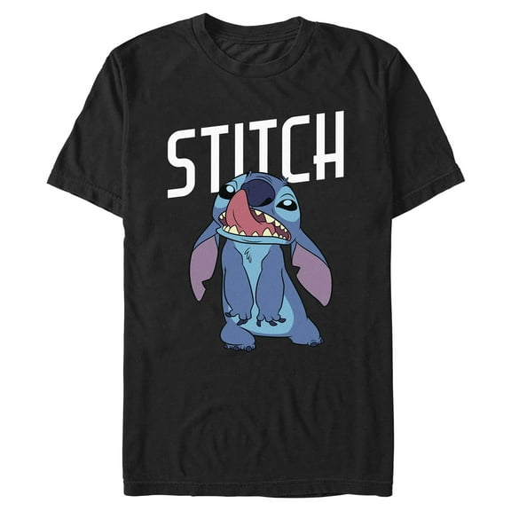 Mens Lilo & Stitch Silly Face Alien T Shirt