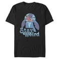 thumbnail image 1 of Mens Lilo & Stitch Stay Weird Nose Picker T Shirt, 1 of 5