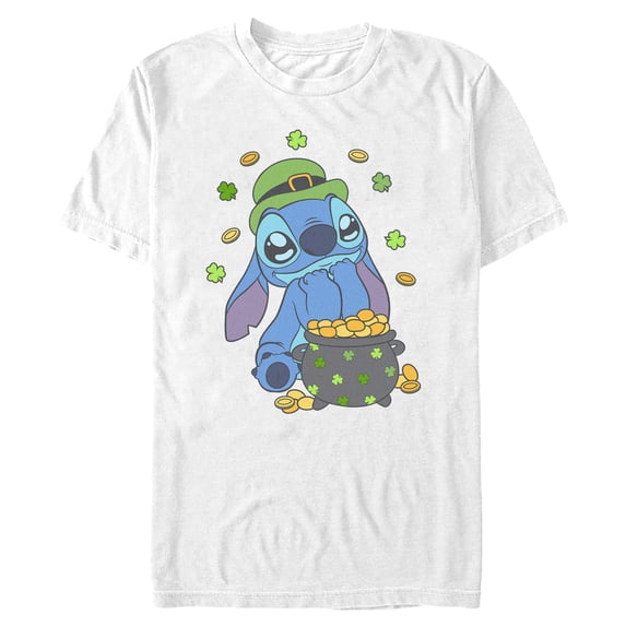 Mens Lilo & Stitch Strike Gold Stitch T Shirt