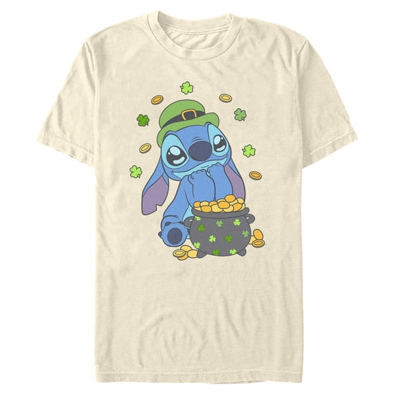 Mens Lilo & Stitch Strike Gold Stitch T Shirt