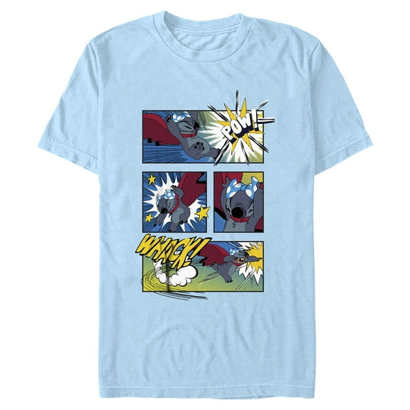 Mens Lilo & Stitch Super Alien Action Panels T Shirt
