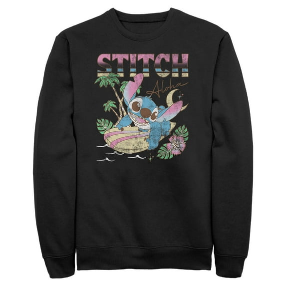 Mens Lilo & Stitch Surfing Stitch Sweatshirt