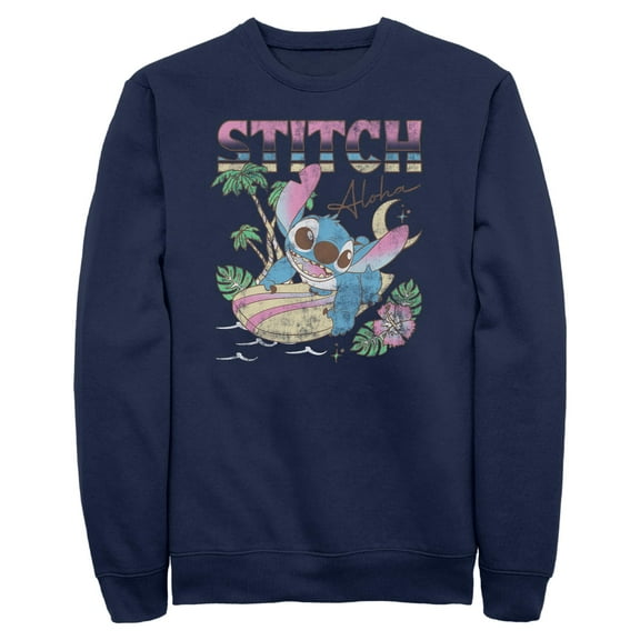 Mens Lilo & Stitch Surfing Stitch Sweatshirt