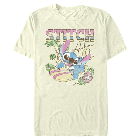 Mens Lilo & Stitch Surfing Stitch T Shirt