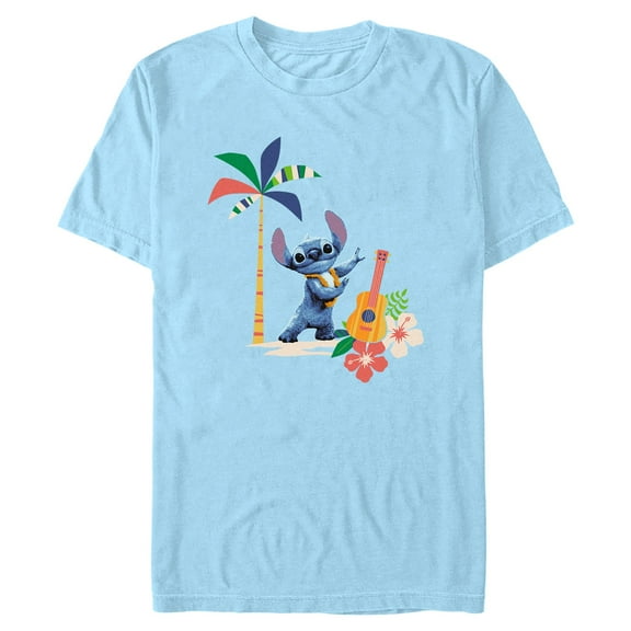 Mens Lilo & Stitch Tropical Dancing Stitch T Shirt