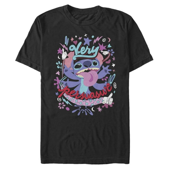 Mens Lilo & Stitch Very Persuasive T Shirt