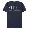 thumbnail image 1 of Mens Lilo & Stitch White Script Face T Shirt, 1 of 5