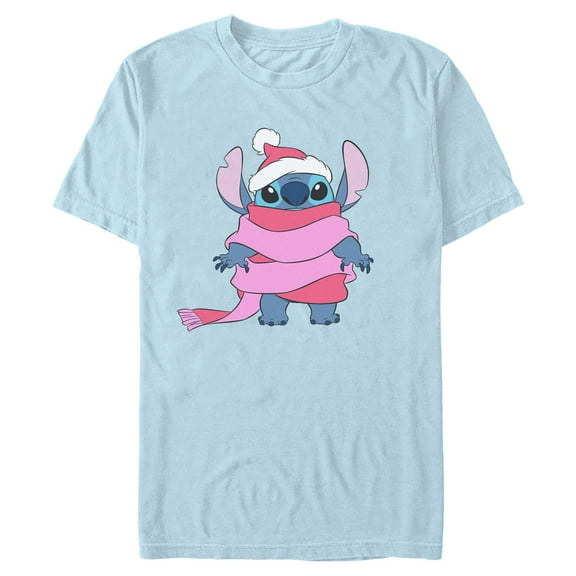 Mens Lilo & Stitch Wrap in Scarf Stitch T Shirt