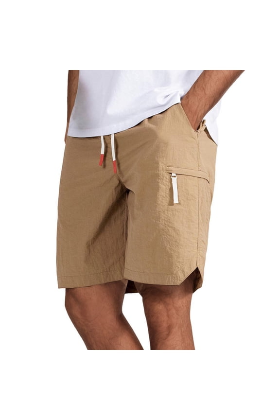 Mens Linen Cargo Shorts Fashion Solid Color Plus Size Loose Comfy Sport Short Pants Relaxed Fit Summer Beach Shorts