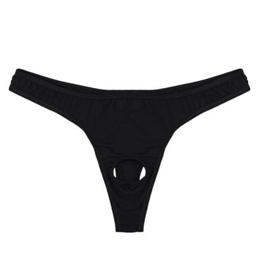 Mens Lingerie Micro Thong Bikini Front Hole Underwear Underpants