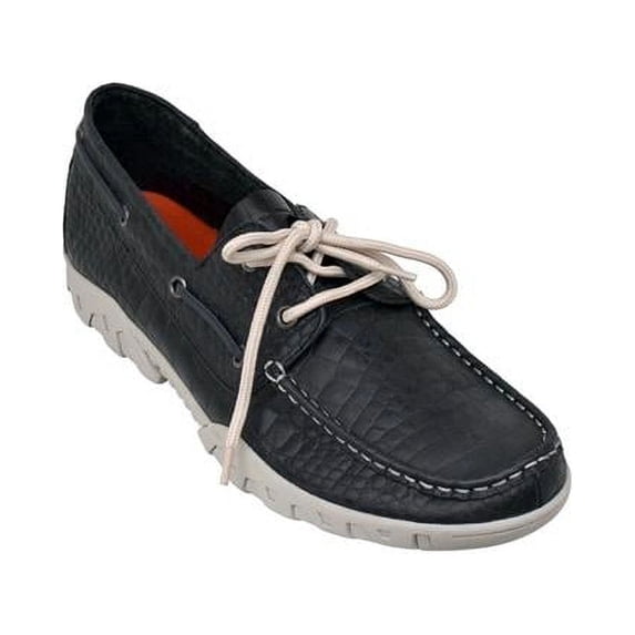 Mens Loafer Belly Print Causal Boots - Black - Size 10.5D