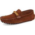 thumbnail image 1 of Mens Loafer Shoes Casual Penny Shoes Slip On Comfortable Boat Shoes Suede Leather Suit Shoes, 1 of 15