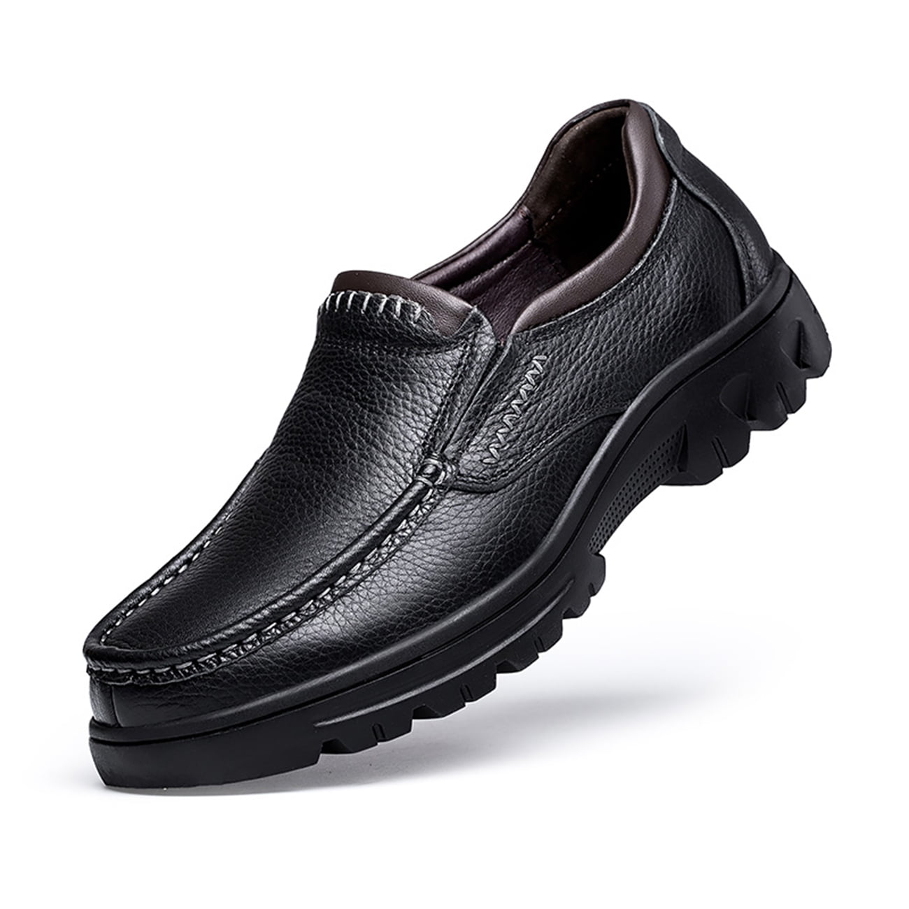 Mens Loafers Slip On Loafer Leather Casual Walking Shoes Comfortable for Work Office Dress