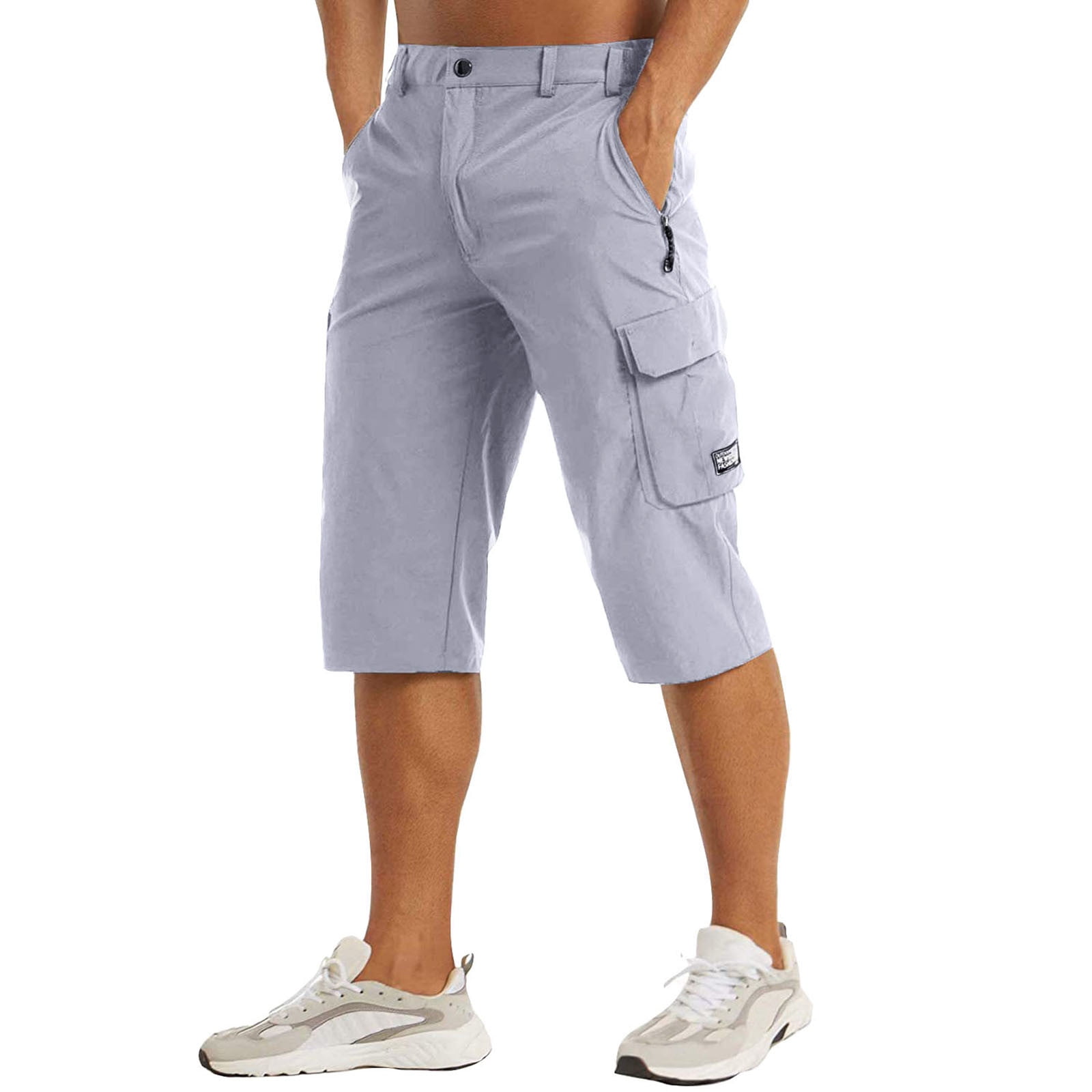 Casual Shorts Cargo Pants Mens Mens Three Quarter Length