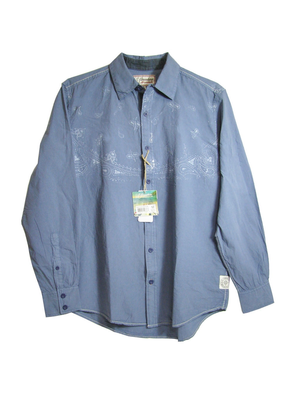 blue bandana dress shirt CLOTH AND STONE Women's Bandana Print Shirt, Size XS, Blue
