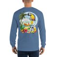 thumbnail image 1 of Mens Long Sleeve Broken Blender Parrot Margarita Hammock Beach T-Shirt Jimmy Buffett Tropical Style, 1 of 5