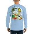 thumbnail image 1 of Mens Long Sleeve Broken Blender Parrot Margarita Hammock Beach T-Shirt Jimmy Buffett Tropical Style, 1 of 5