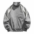 thumbnail image 1 of Mens Long Sleeve Color-Block Jacket, Regular Fit, Multi-Color Design, Fashionable Style, Ideal for Summer Street Fashion and Outdoor Activities, 1 of 6