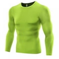 thumbnail image 1 of Mens Long Sleeve Compression Under Base Layer Tight Sports Top T-Shirts Running T-shirts, 1 of 3