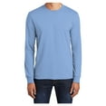 thumbnail image 1 of Mens Long Sleeve Core Blend Cotton/Polyester Tee Light Blue Large, 1 of 6