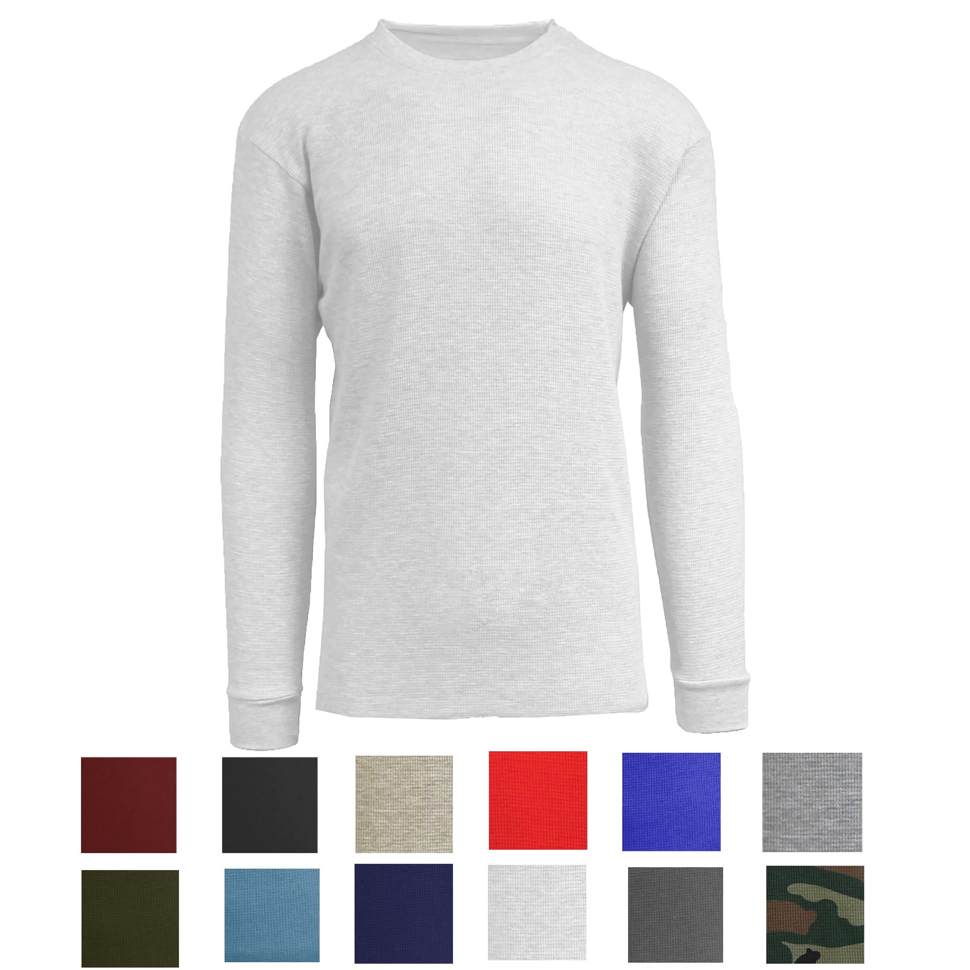 Mens Long Sleeve Crew Neck Thermal Shirts