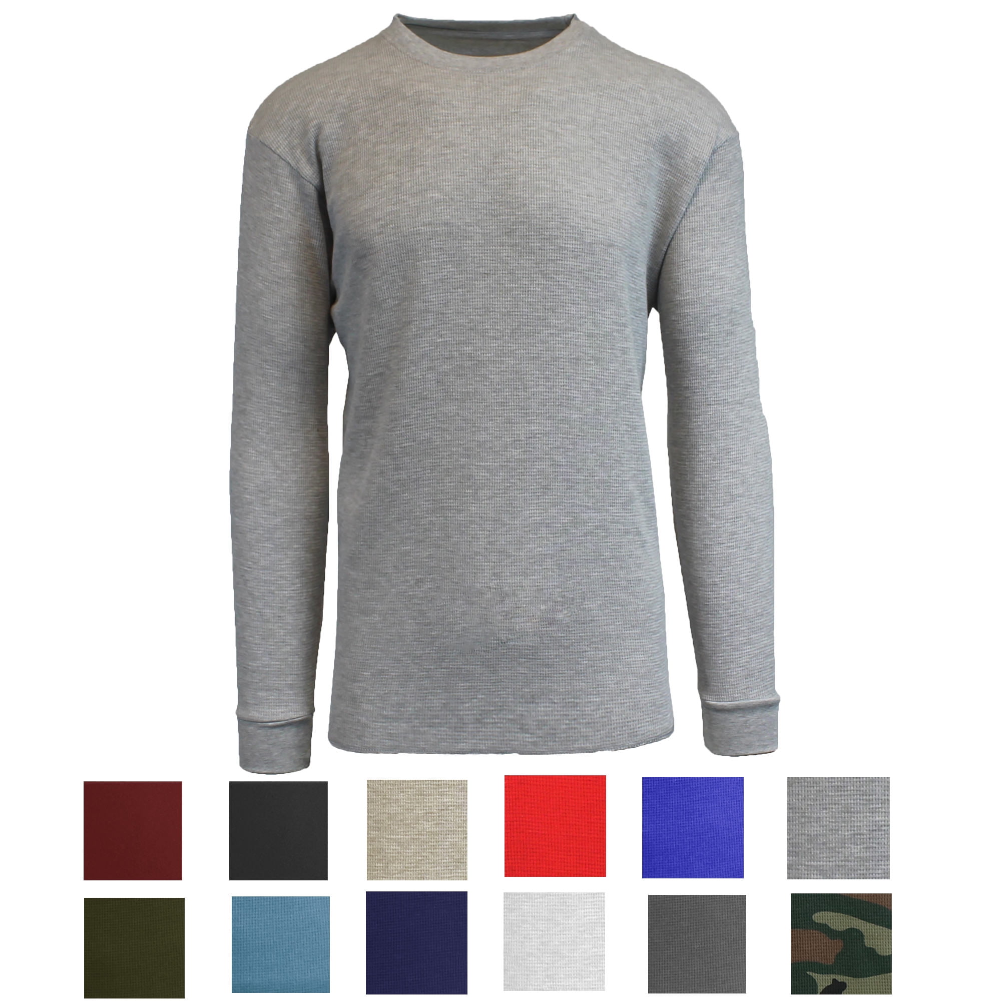 Mens Long Sleeve Crew Neck Thermal Shirts