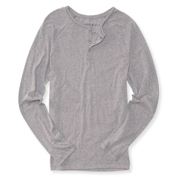 Mens Long Sleeve Henley T-Shirt