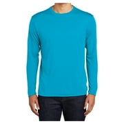 Mens Long Sleeve PosiCharge Competitor Polyester Tee Shirt Atomic Blue XS