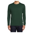 thumbnail image 1 of Mens Long Sleeve PosiCharge Competitor Polyester Tee Shirt Forest Green 3XL, 1 of 8