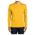 thumbnail image 1 of Mens Long Sleeve PosiCharge Competitor Polyester Tee Shirt Gold L, 1 of 8