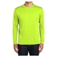 thumbnail image 1 of Mens Long Sleeve PosiCharge Competitor Polyester Tee Shirt Neon Yellow M, 1 of 8