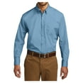 thumbnail image 1 of Mens Long Sleeve Professional Uniform Carefree Cotton/Polyester Poplin Shirt Carolina Blue Medium, 1 of 6